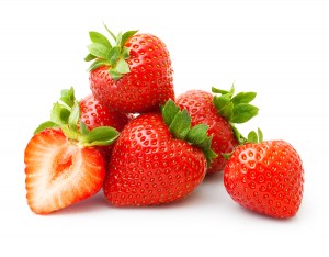 Strawberry isolated on white background